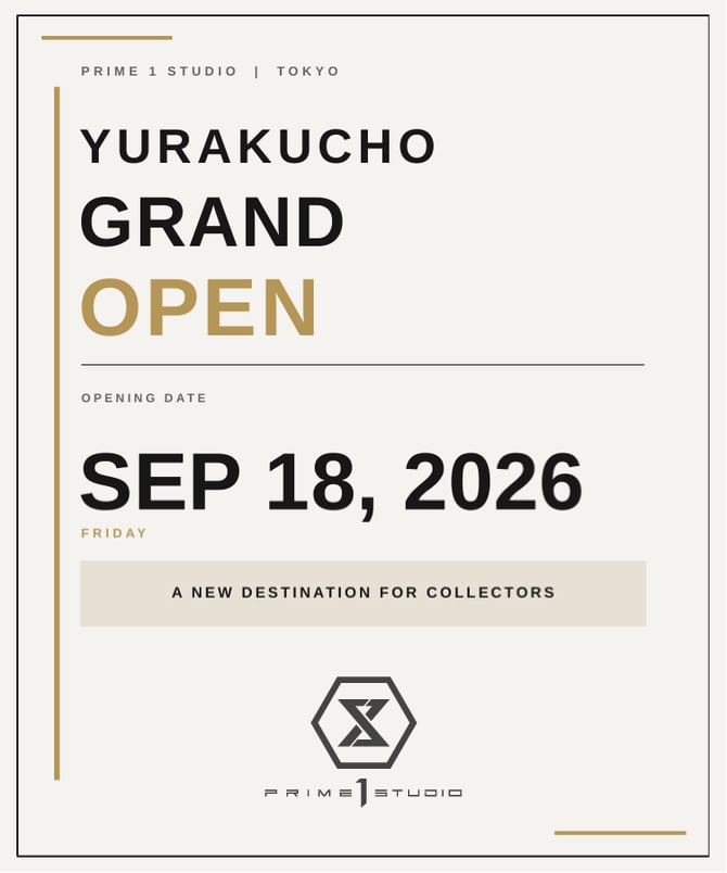 Prime 1 Studio Opens a New Official Store at Yurakucho Marui on September 18