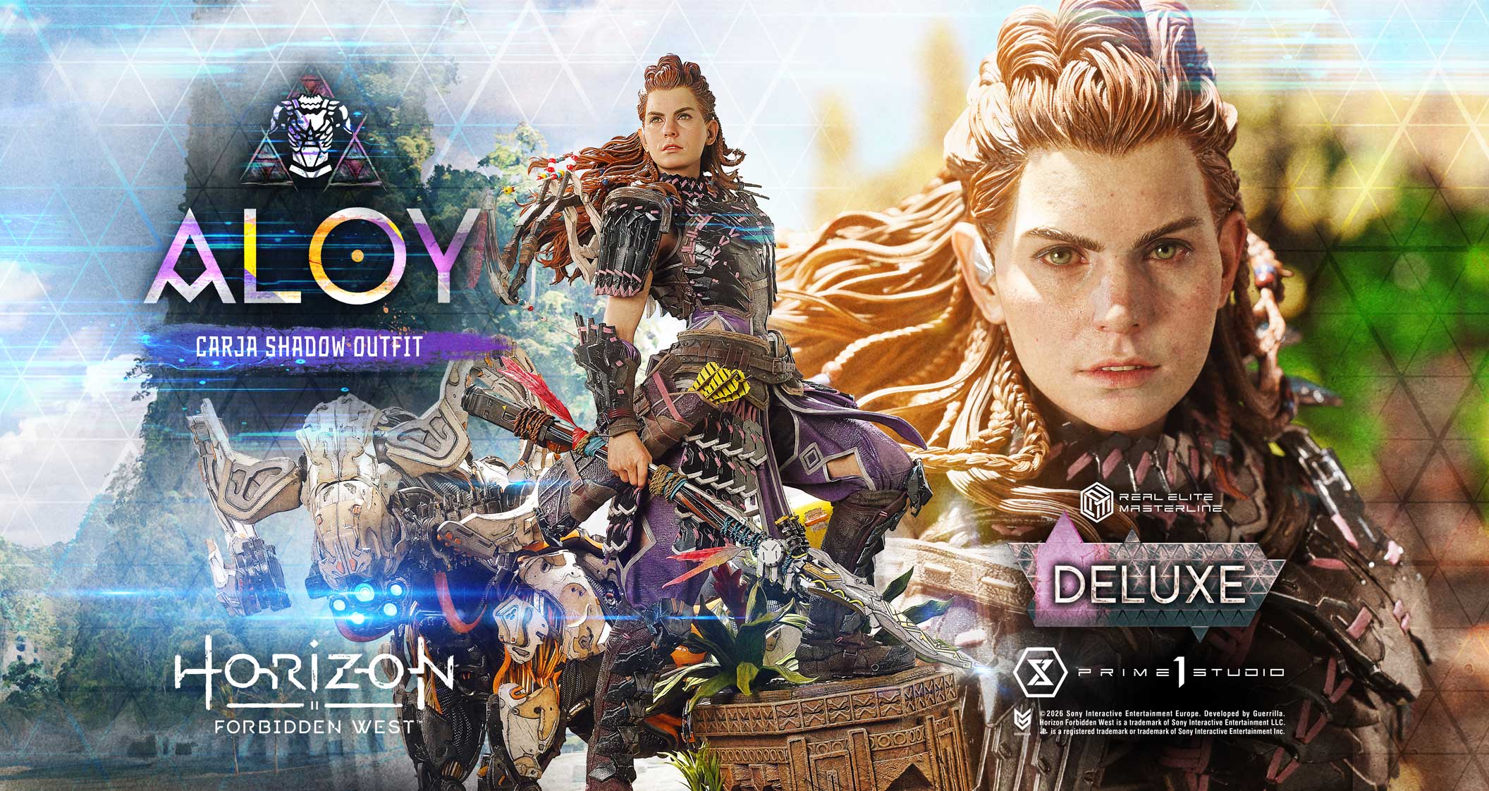Real Elite Masterline Horizon Forbidden West Aloy Carja Shadow Outfit DX Bonus Version