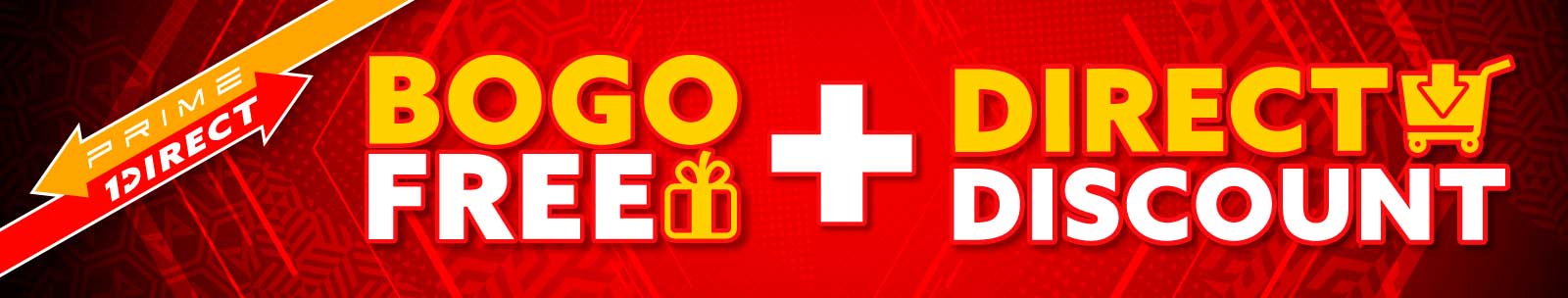 BOGOFREE＋DIRECTDISCOUNT