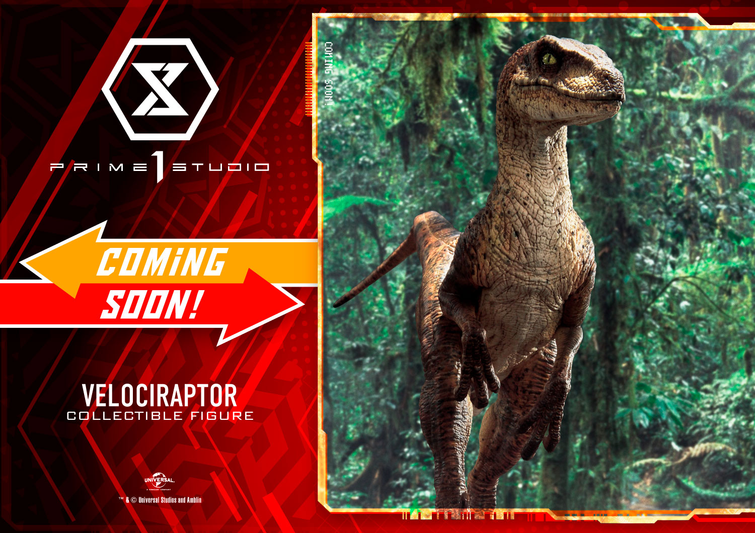 Jurassic Park (Film) | Velociraptor (Closed Mouth)