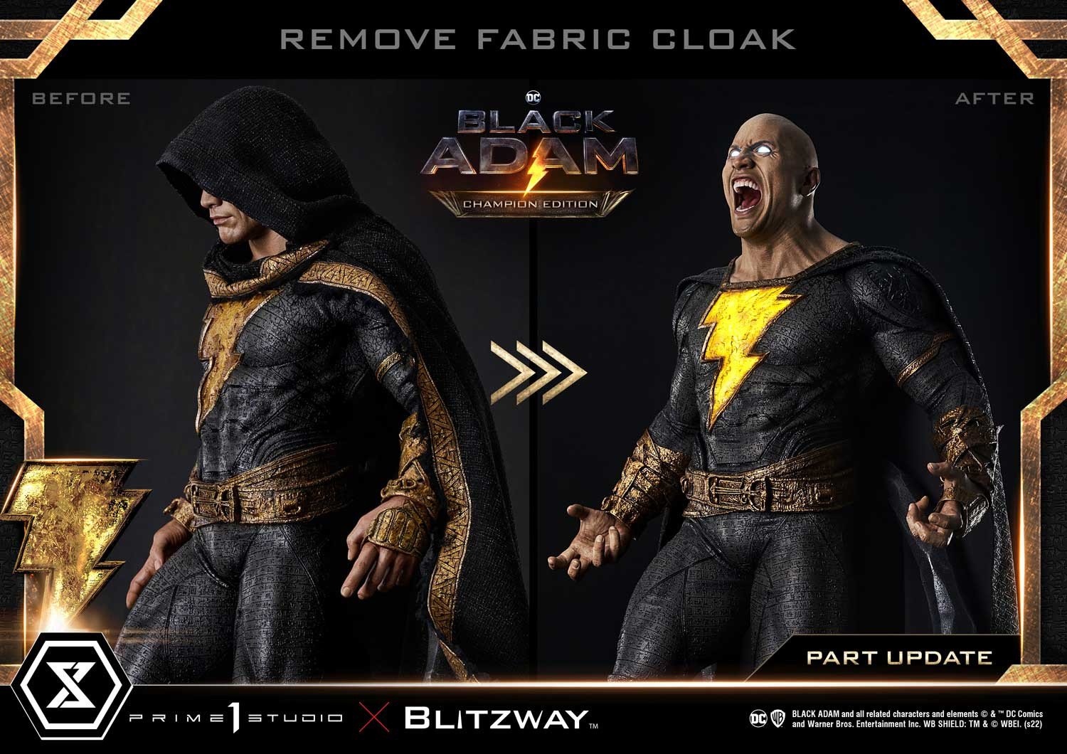 SCULPT and ADDITIONAL PART UPDATE for the MMBA-01 Black Adam Champion Edition & MMBA-02 Black Adam Vigilante Edition-main