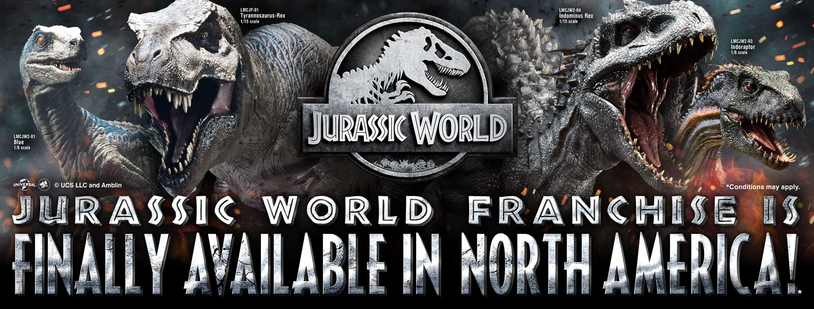 Jurassic World Franchise is finally available in North America!