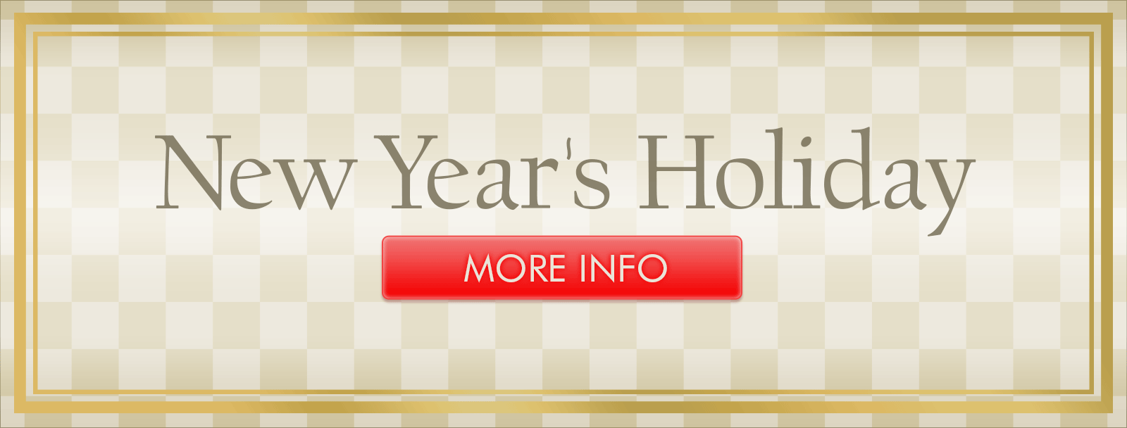 Announcement of New Year's Holidays