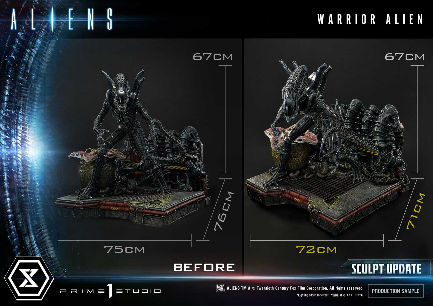 SCULPT UPDATE - PMDHAL-02/02DX/02DXS WARRIOR ALIEN (ALIENS)-9