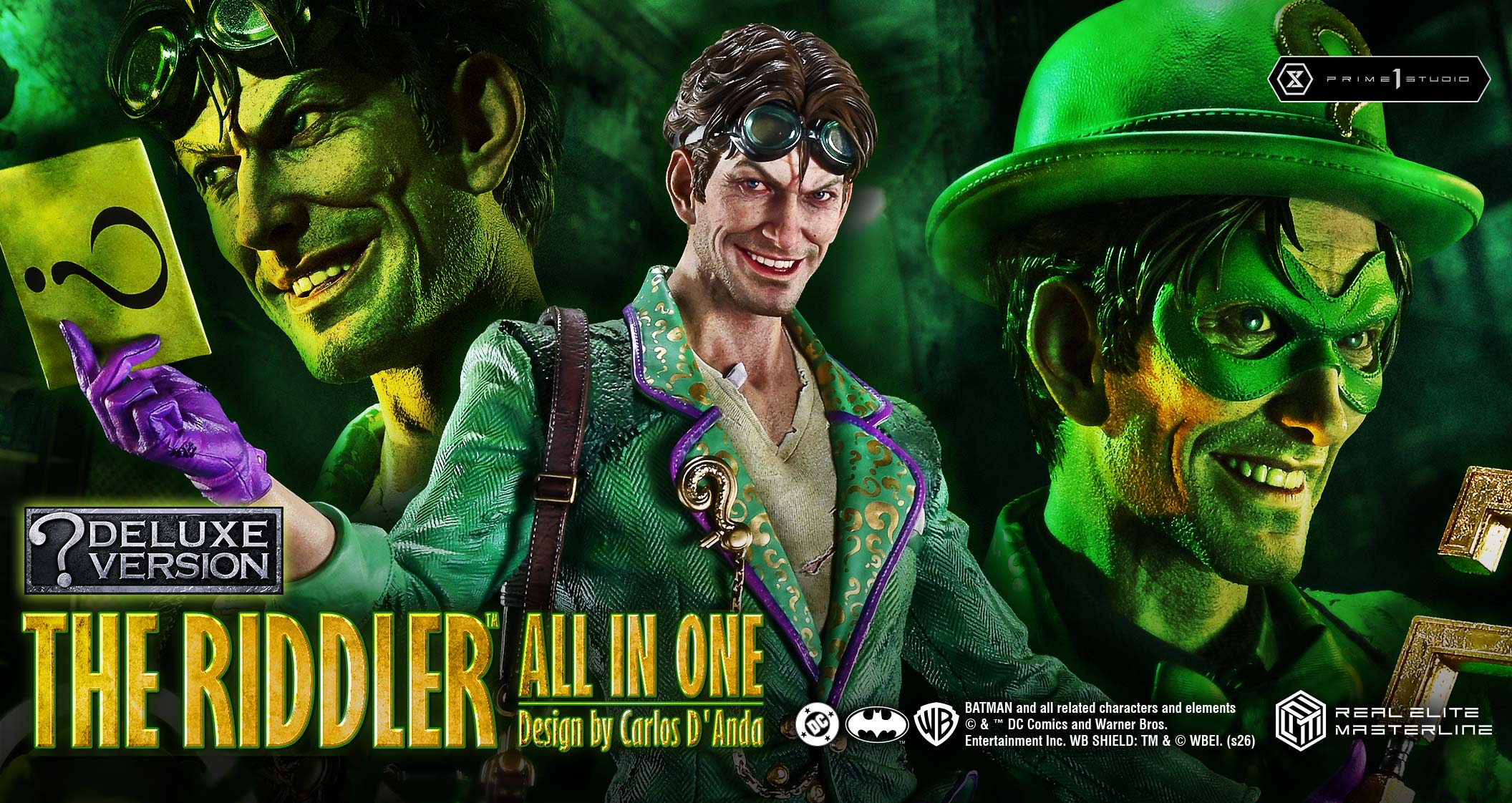 Real Elite Masterline Batman (Comics) The Riddler All In One (Design by Carlos D'Anda) DX Bonus Version
