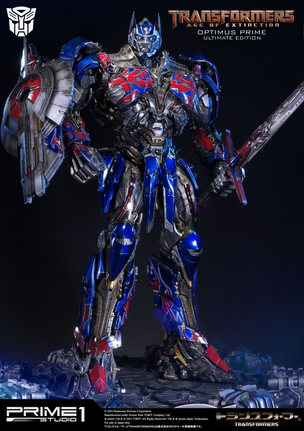 Estátua Optimus Prime (Knight Edition): Transformers A Era da