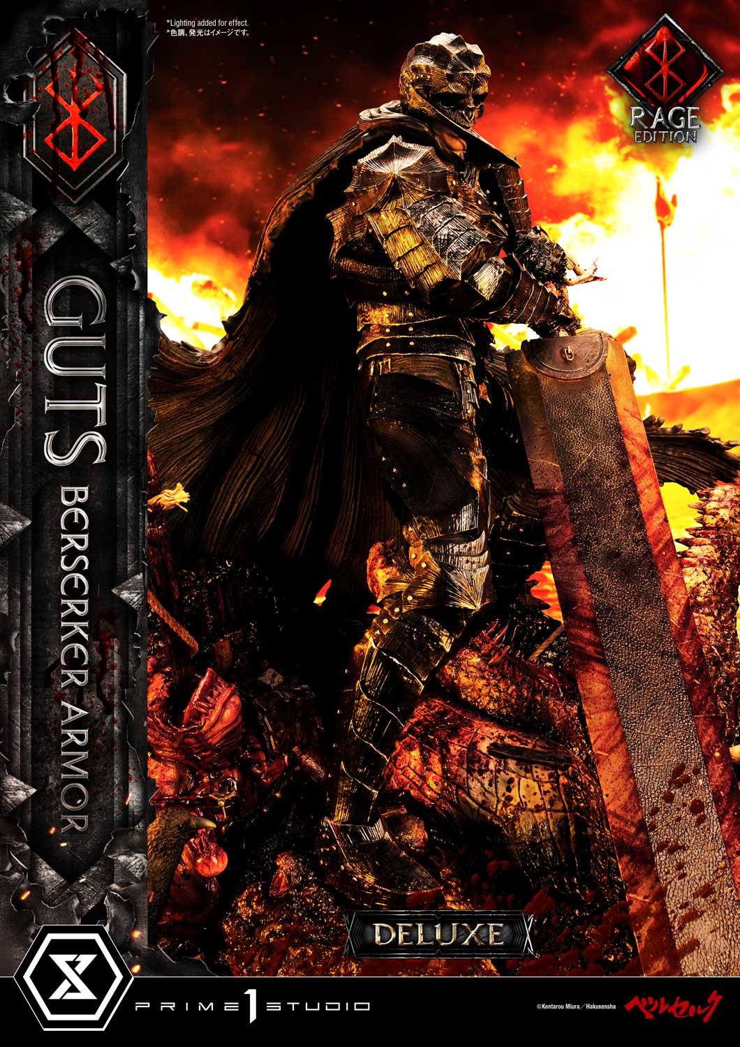 BERSERK - FIGURINE DE GUTS BERSERKER ARMOR (RAGE EDITION) - VERSION DELUXE  - PRIME 1 STUDIO