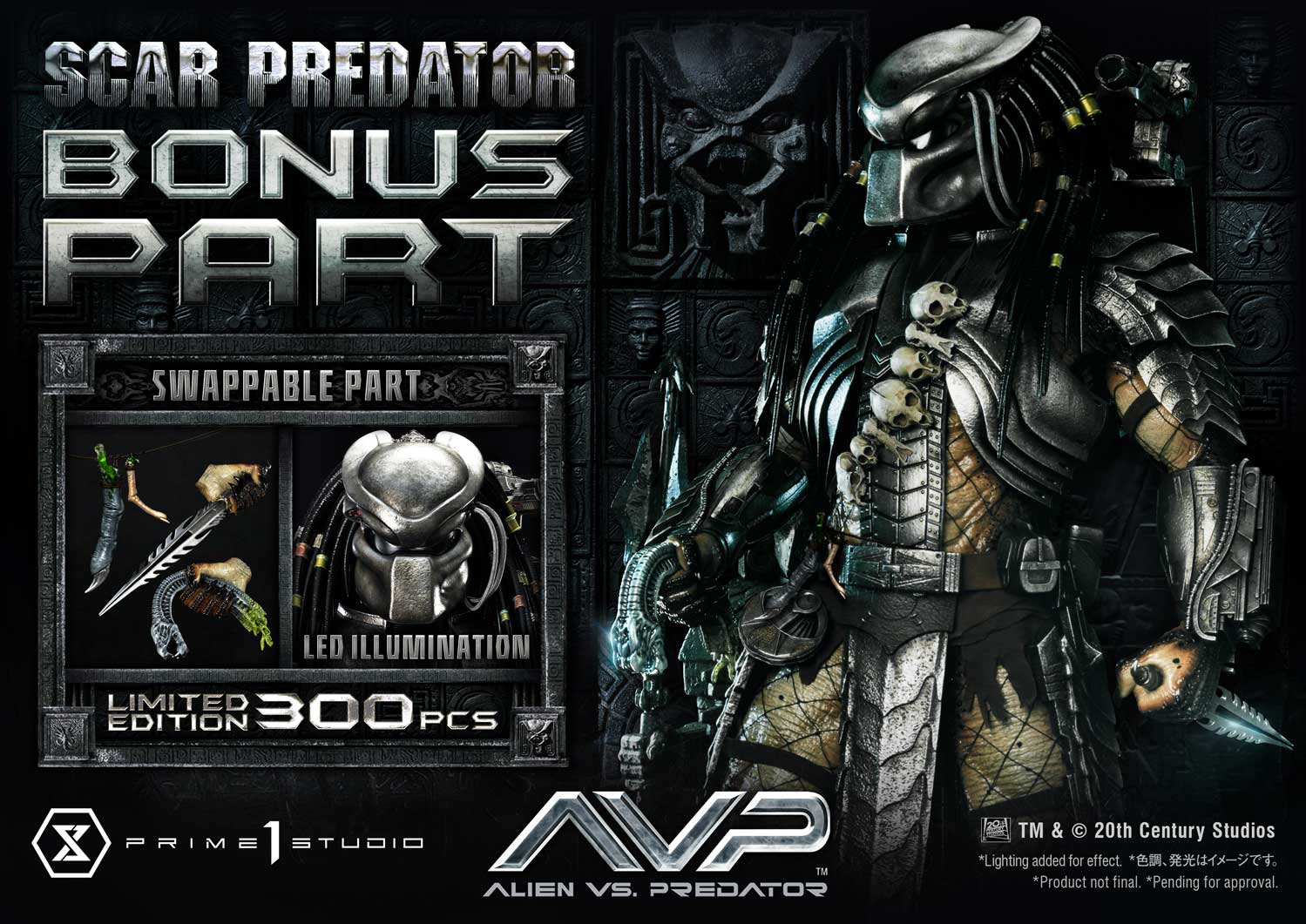 Prime 1 Studio Alien vs. Predator 1/3 Scar Predator