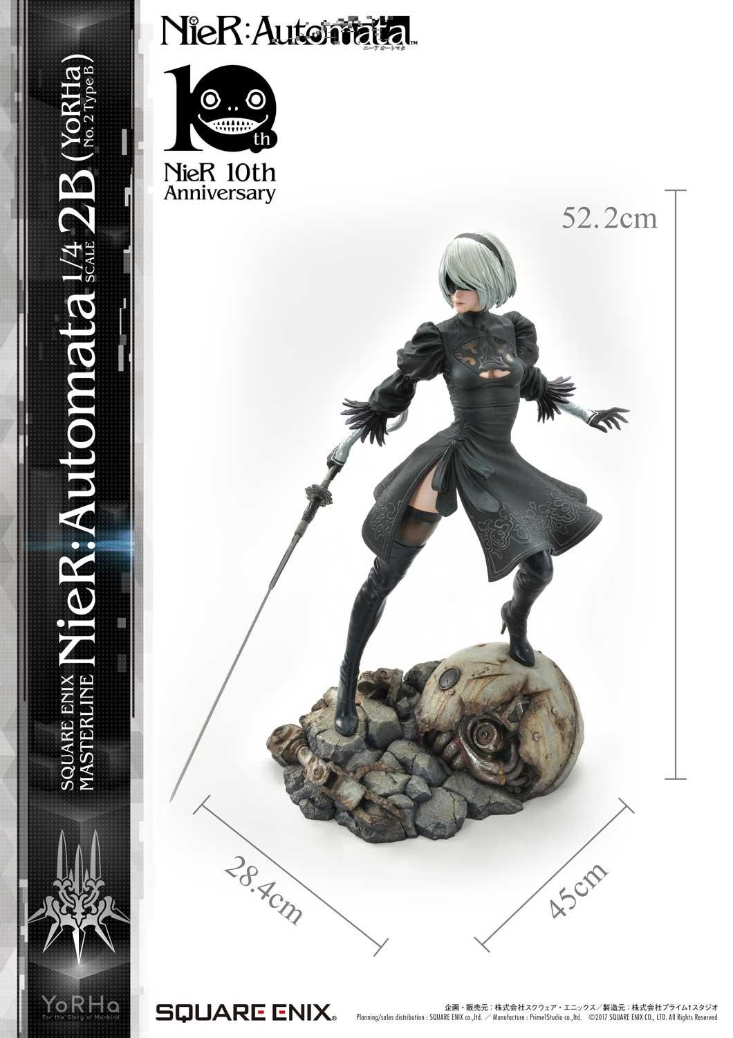 NieR Game Series 10th Anniversary Square Enix INDIVIDUALS RARE YoRHa Prize  2P Figurine