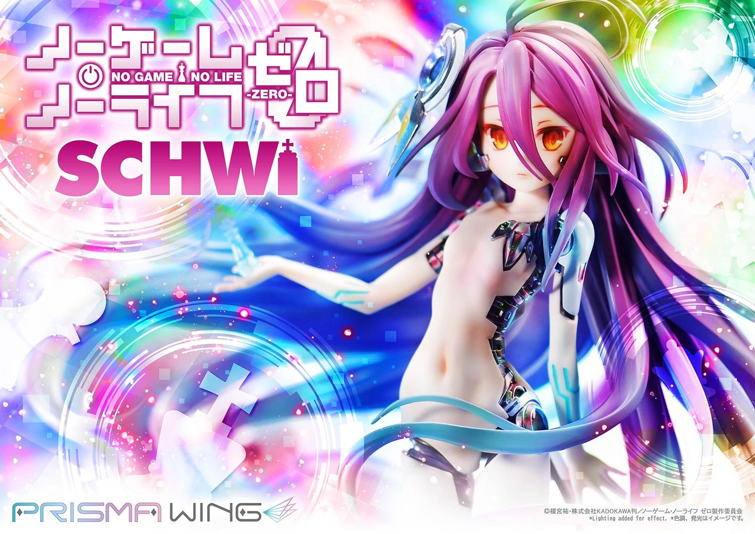 JUN238930 - NO GAME NO LIFE ZERO PRISMA WING SCHWI 1/7 PVC FIG