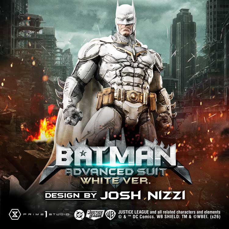 Ultimate Museum Masterline Justice League (Comics) Batman Advanced Suit White Ver. (Design By Josh Nizzi)