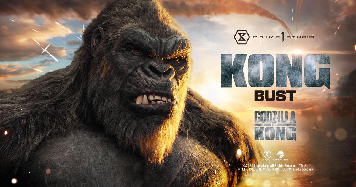 Life Size Godzilla vs Kong Kong Bust Prime Studio