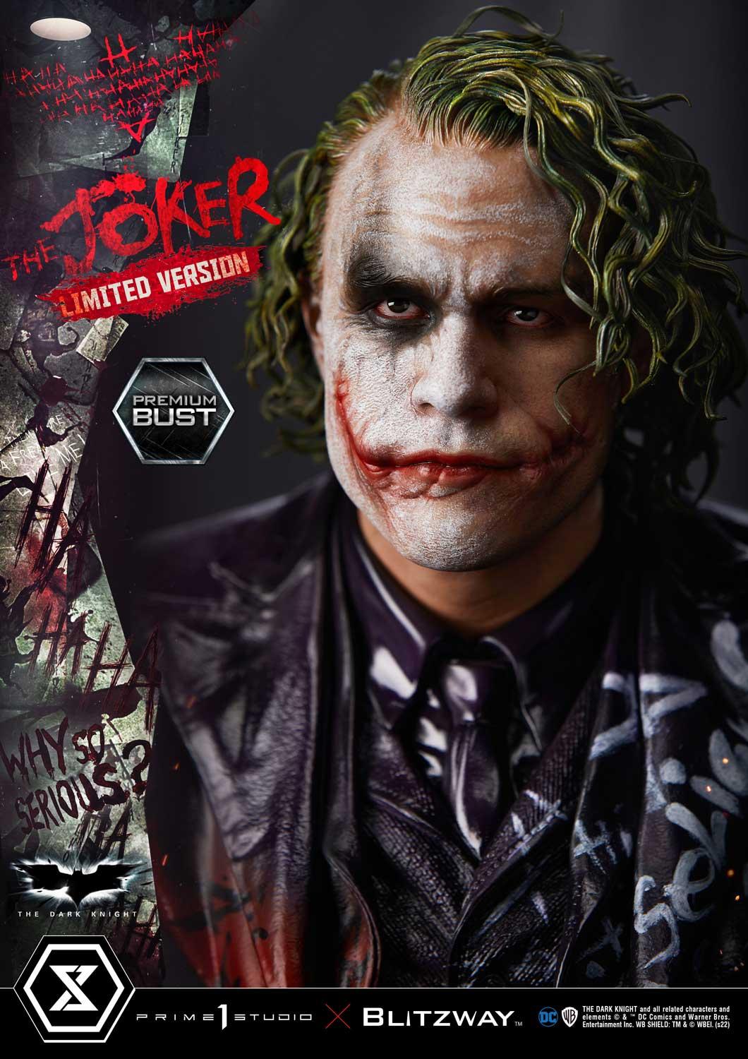 Premium Bust The Dark Knight (Film) The Joker Limited Version | | Prime ...