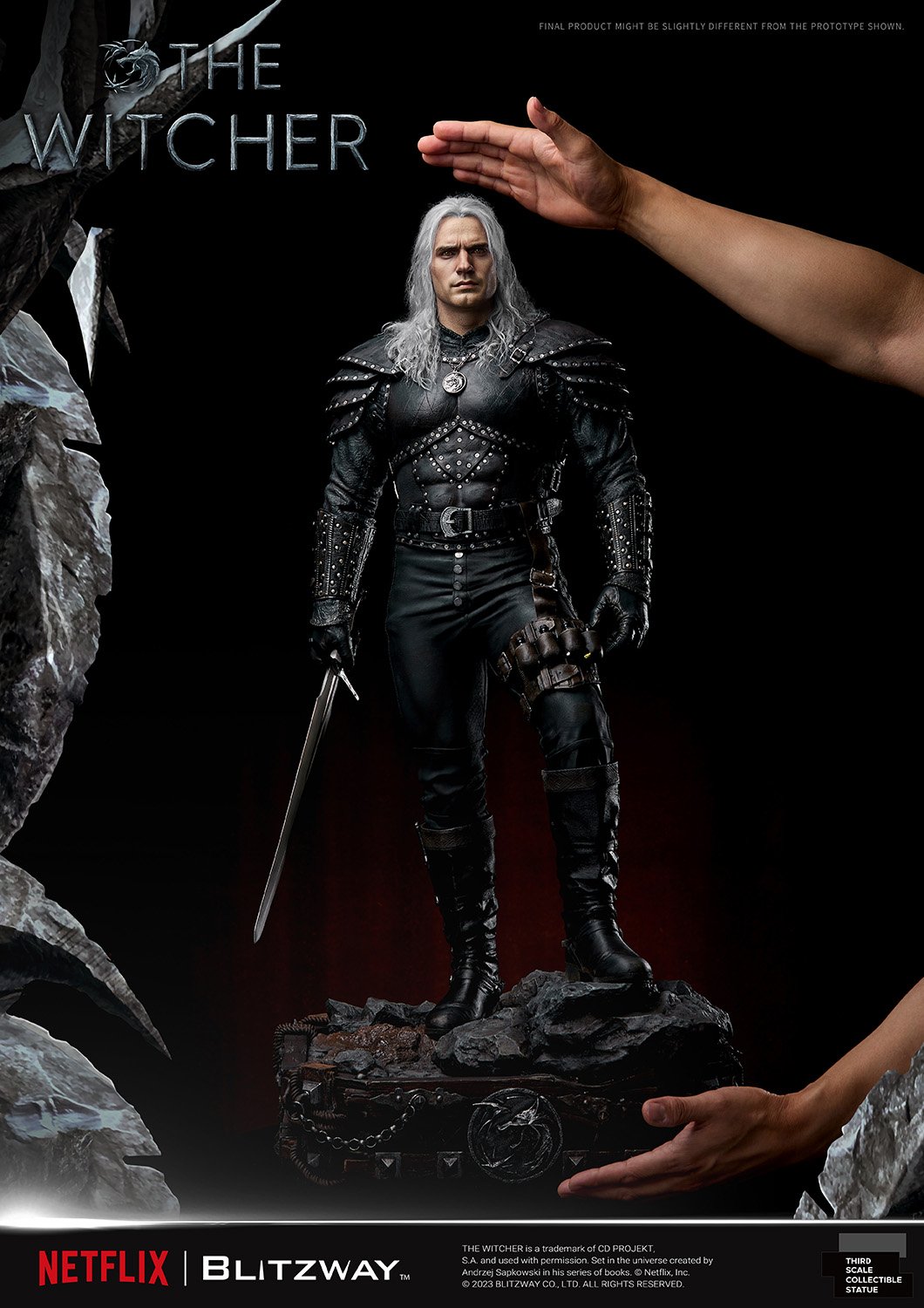 The Witcher - Geralt of Rivia (Henry Cavill) 1/4 Scale Statue