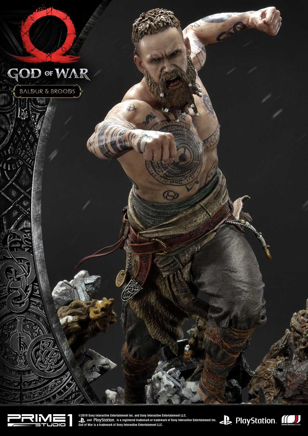 God of War (2018): Baldur & Broods - Statue 62 cm - Prime 1 Studio