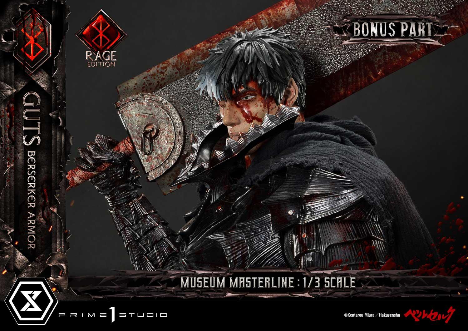 BERSERK - FIGURINE DE GUTS BERSERKER ARMOR (RAGE EDITION) - VERSION DELUXE  - PRIME 1 STUDIO