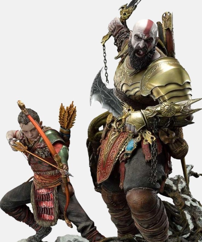 God of War (2018): Baldur & Broods - Statue 62 cm - Prime 1 Studio