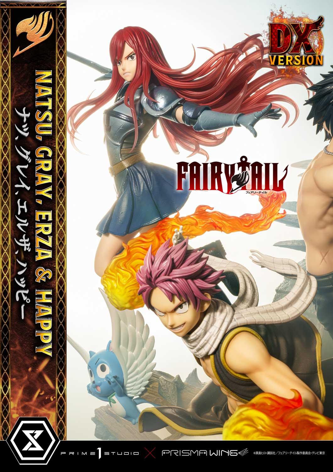 Fairy Tail Action Figures - Union Group Natsu Lucy Erza Gray Wendy Laxus  Acrylic Stand Figure