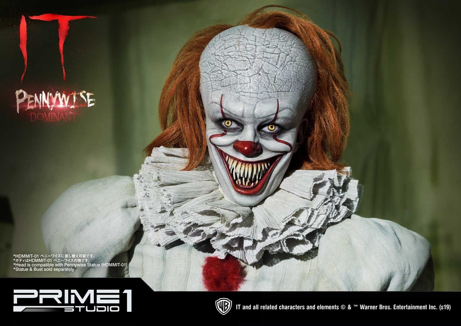 High Definition Bust IT (Film) Pennywise Dominant