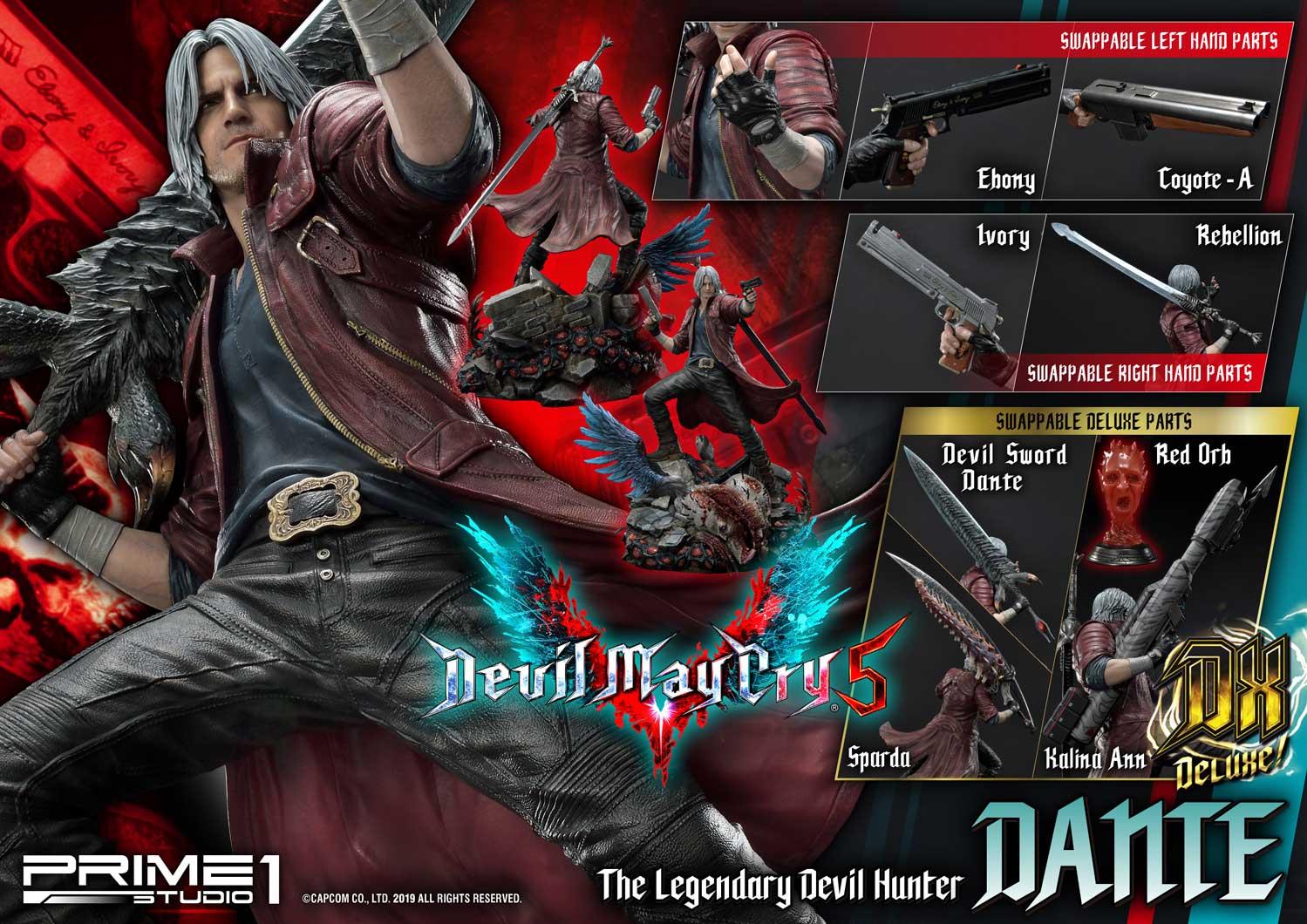 1/3 Scale Statue: Dante Masters Edition Devil May Cry 1/3 Scale Ultimate  Statue by Darkside Collectibles Studio