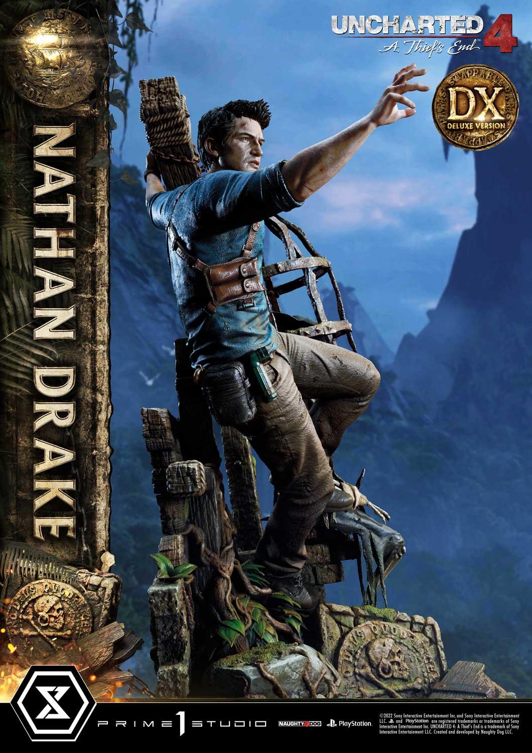 1/4 Quarter Scale Statue: Nathan Drake Deluxe Bonus Version Uncharted 4 A  Thief's End Ultimate Premium Masterline 1/4 Statue by Prime 1 Studio