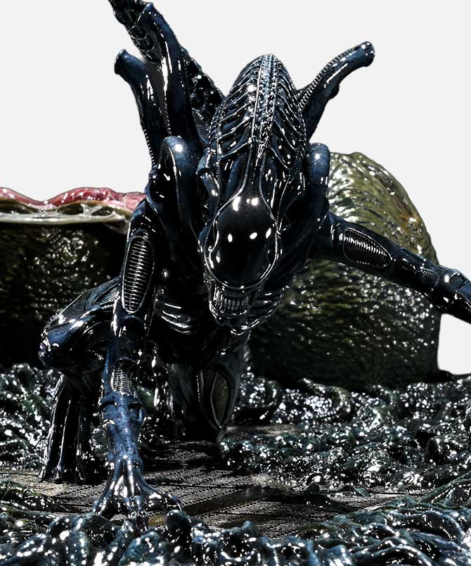 Ultimate Diorama Masterline Aliens (Film) Warrior Xenomorph for Queen Alien