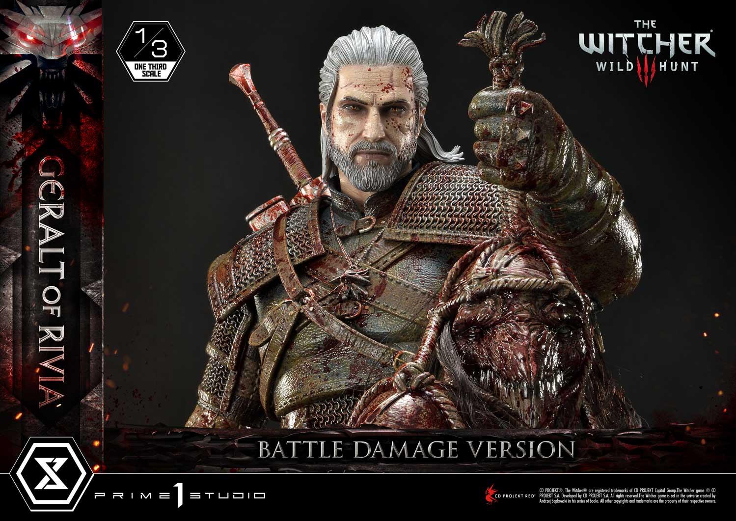 Museum Masterline The Witcher 3: Wild Hunt Geralt of Rivia Battle Damage  Version