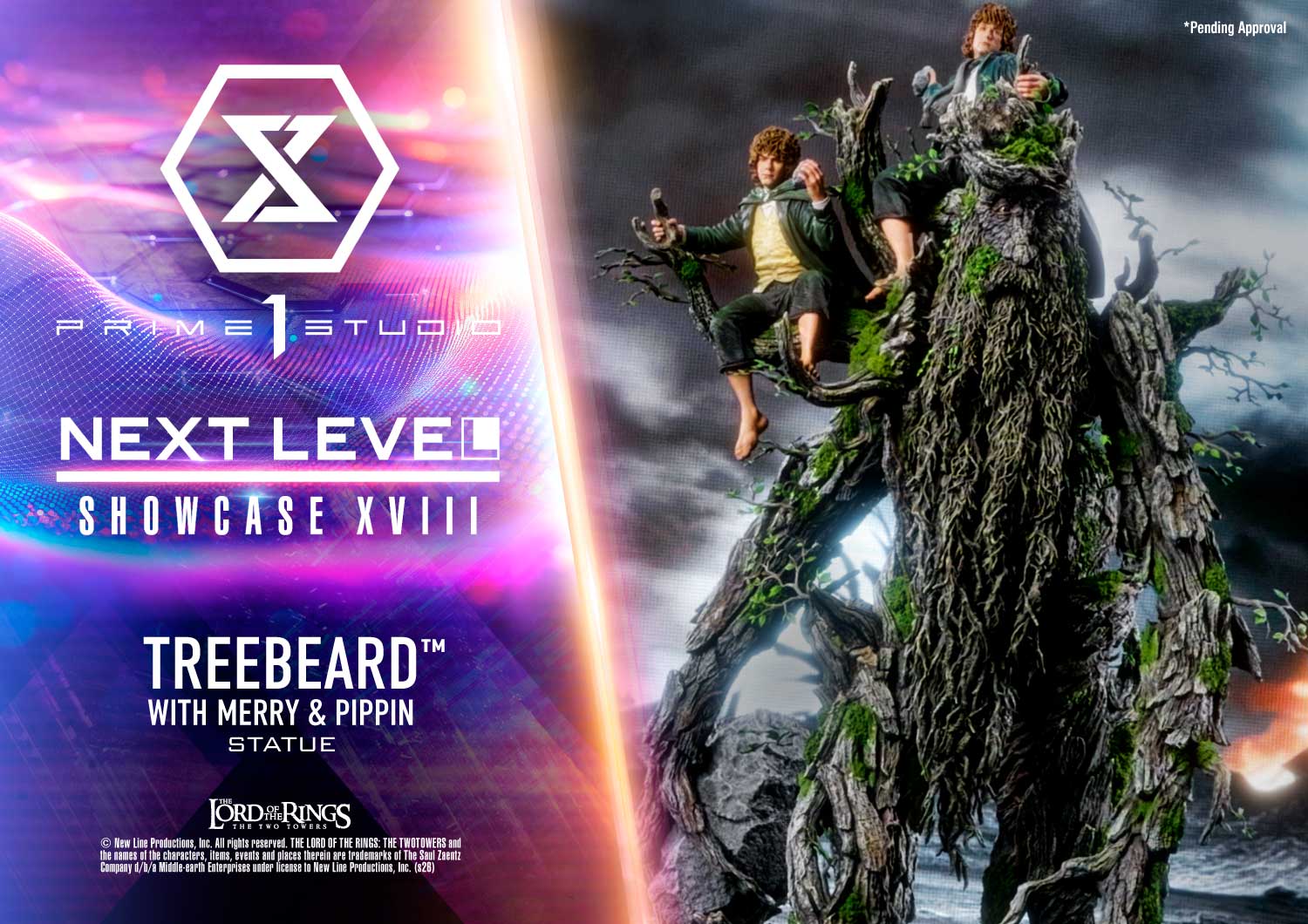 The Lord of the Rings: The Two Towers (Film) TREEBEARD WITH MERRY & PIPPIN