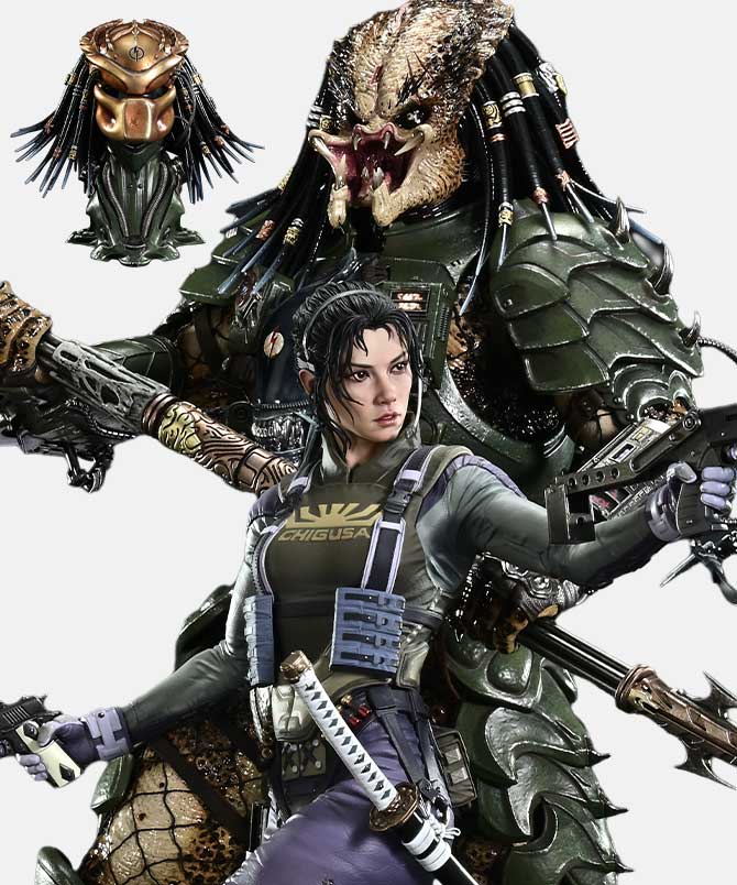 Ultimate Premium Masterline Aliens vs. Predator（Comic） Machiko & Broken Tusk Predator DX Bonus Version