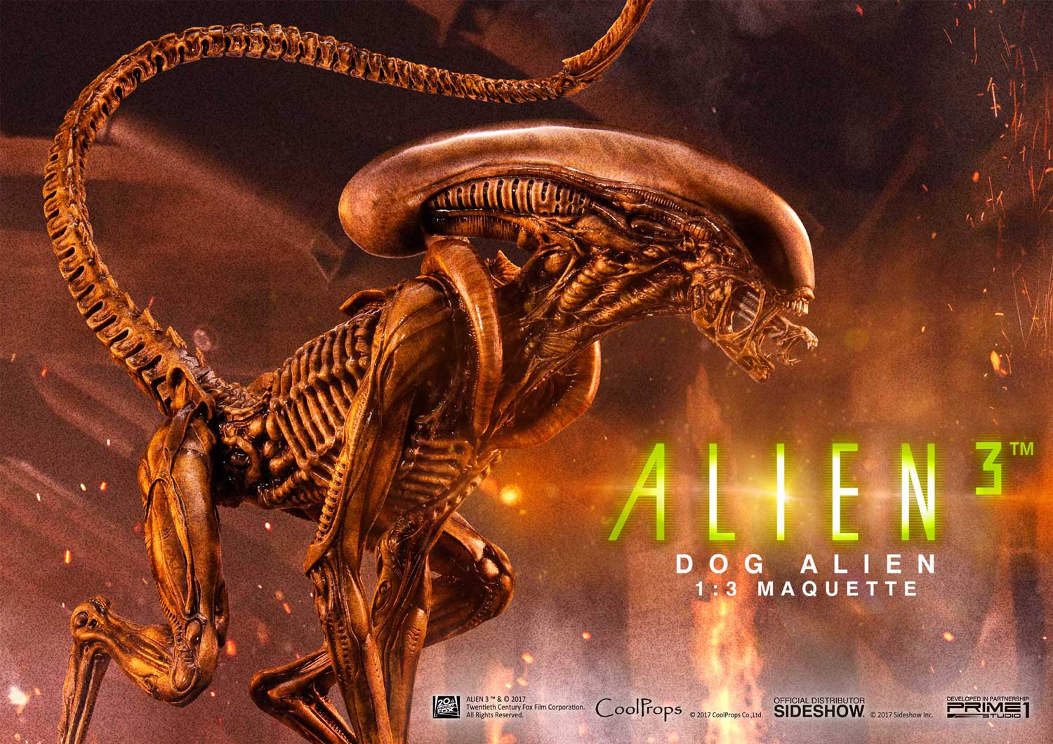 Alien 3 Dog Alien Deluxe Maquette by CoolProps | Sideshow