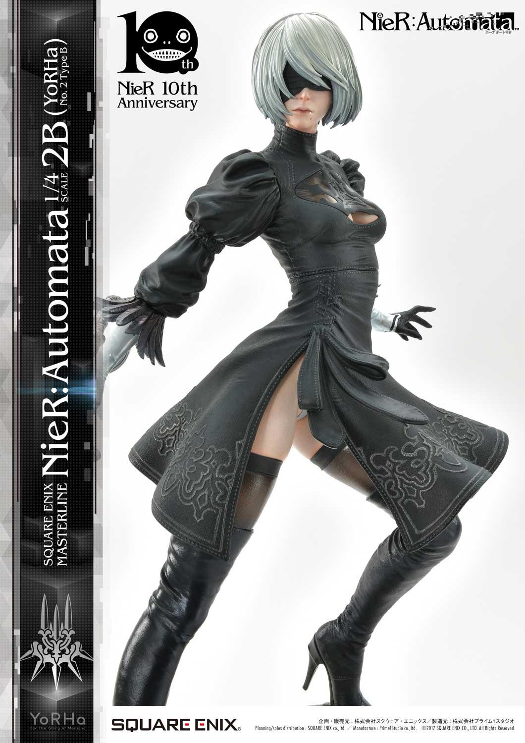 Square Enix Announces New FORM-ISM Figure Line; Opens Pre-Orders For NieR:Automata  2B Figures Where Her Eyes Are Either Covered Or Visible - Noisy Pixel