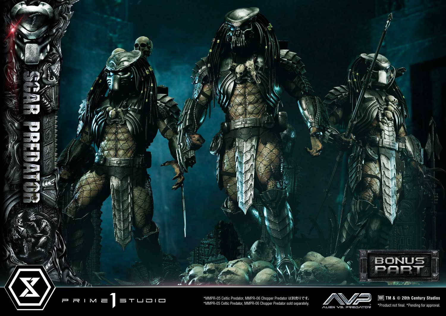 Prime 1 Studio Alien vs. Predator 1/3 Scar Predator