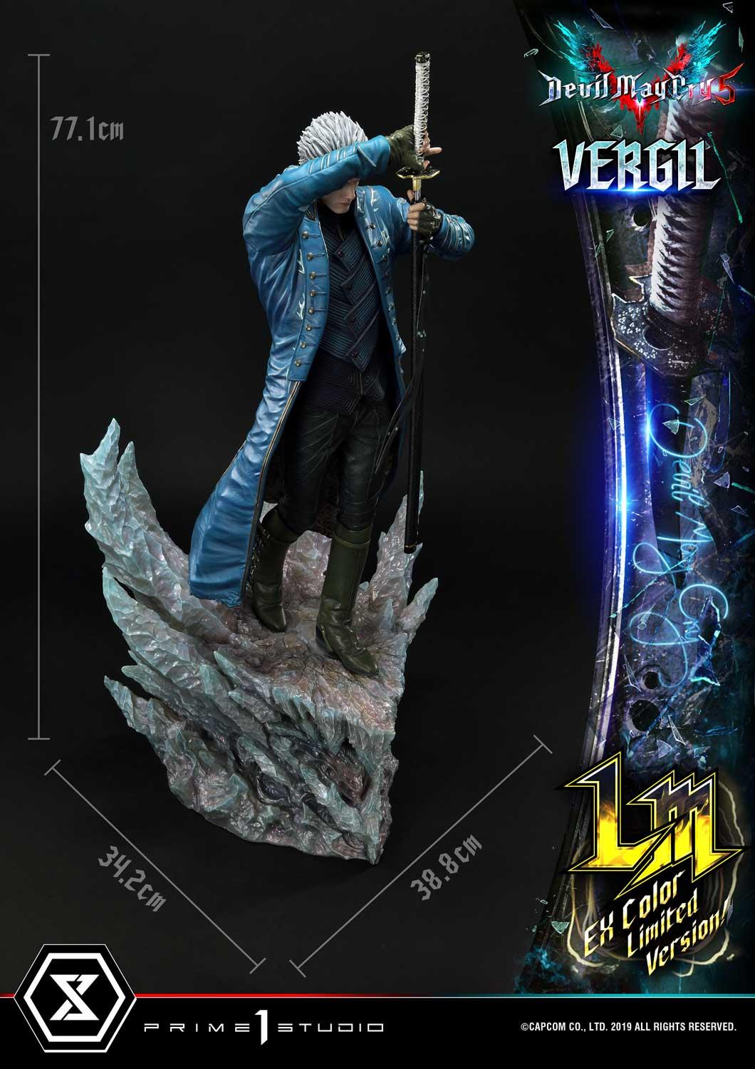 1/4 Quarter Scale Statue: Vergil Deluxe Version Devil May Cry 3 Ultimate  Premium Masterline Series 1/4 Statue by Prime 1 Studio