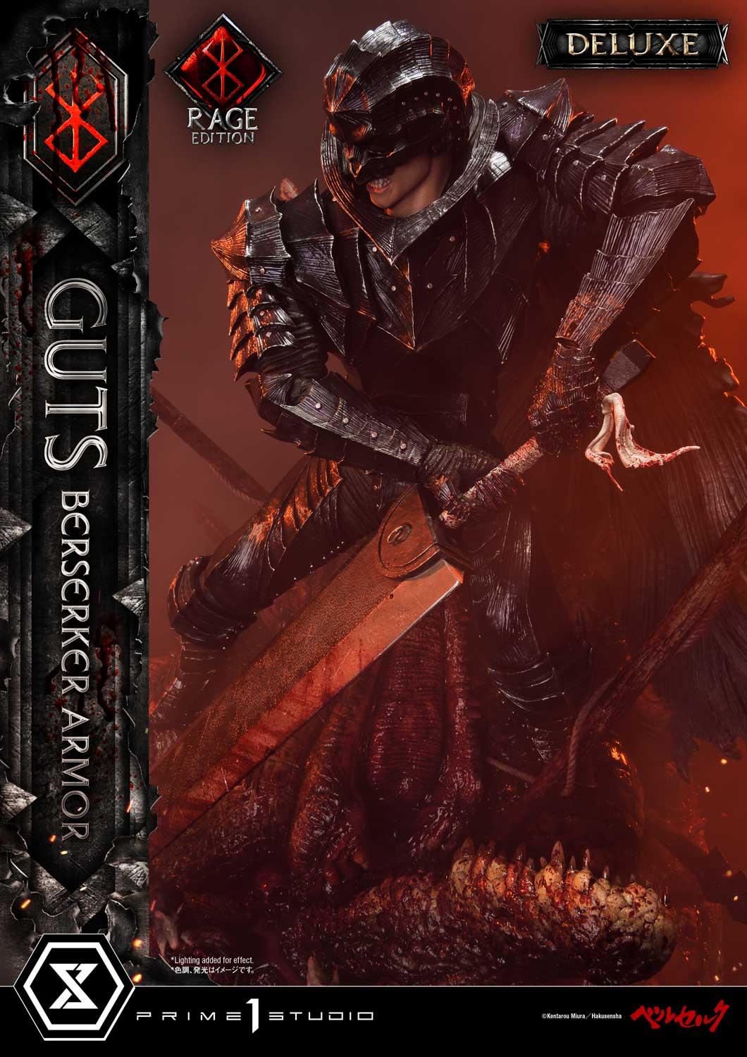 BERSERK - FIGURINE DE GUTS BERSERKER ARMOR (RAGE EDITION) - VERSION DELUXE  - PRIME 1 STUDIO