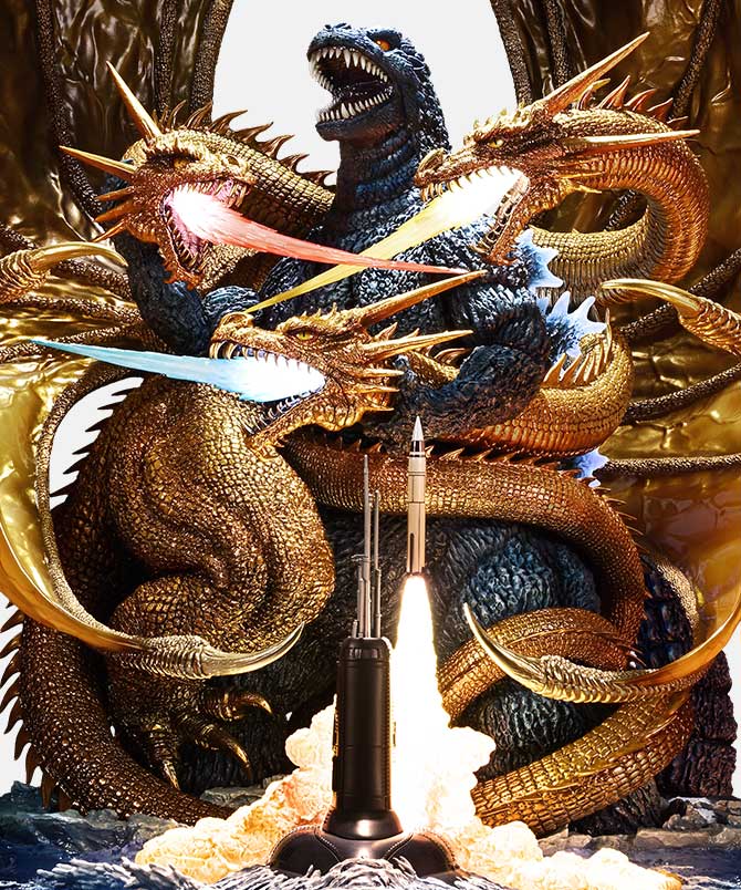 Legacy Art "Noriyoshi Ohrai" Heisei Godzilla Godzilla vs. King Ghidorah Bonus Version