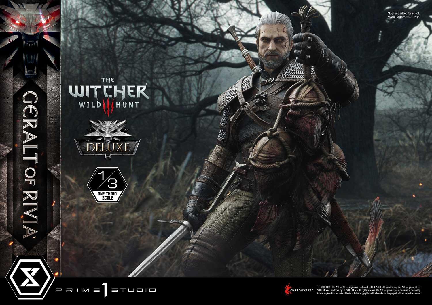 The Witcher 1, 2: Assasins of Kings, 3: Wild Hunt White Wolf Geralt of  Rivia Game CD Project Red