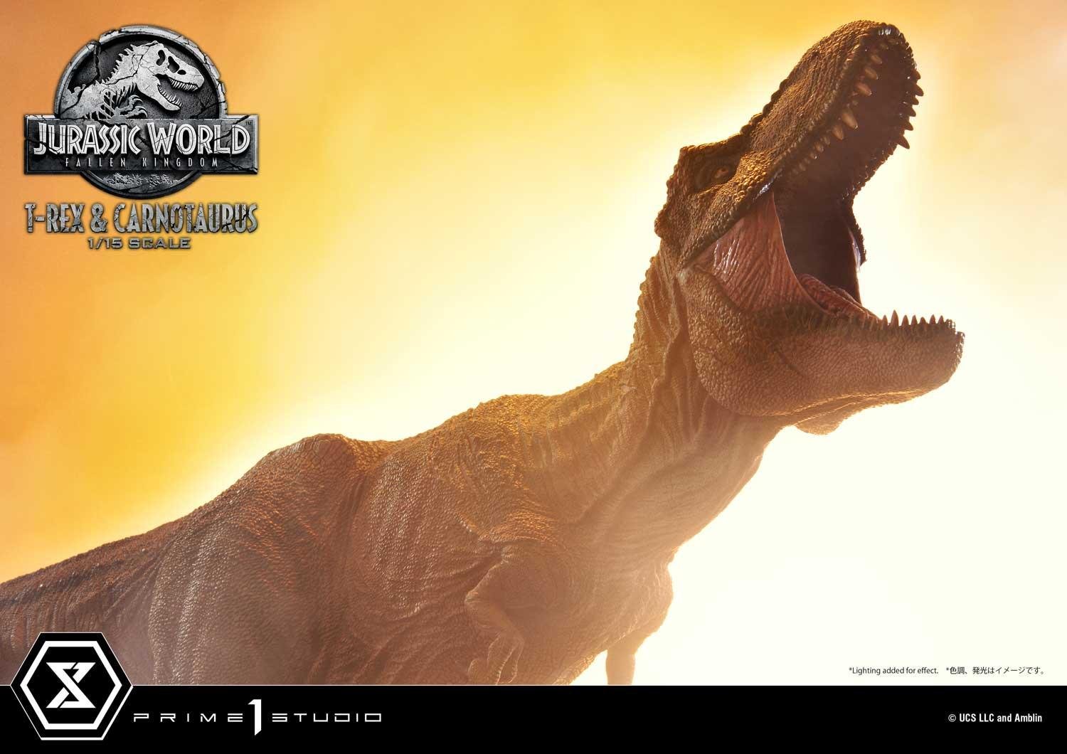 Jurassic World: Fallen Kingdom - T-Rex and Carnotaurus 1:15 Scale Statue -  Prime 1 Studio 