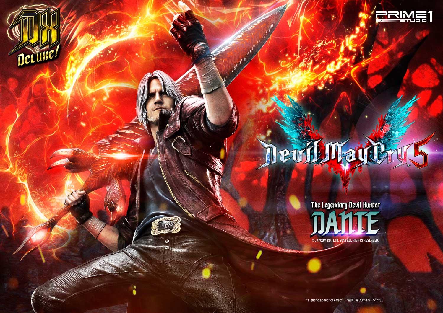 Video Game Devil May Cry 4 Dante Action Figure Leather Coat