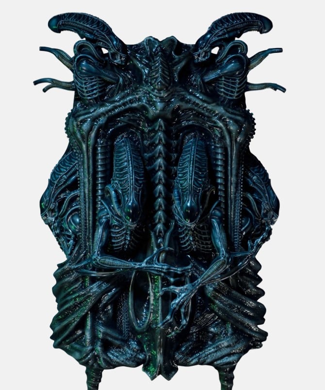 3D Wall Art Aliens (Film) Queen Alien Wall Art | | Prime 1 Studio