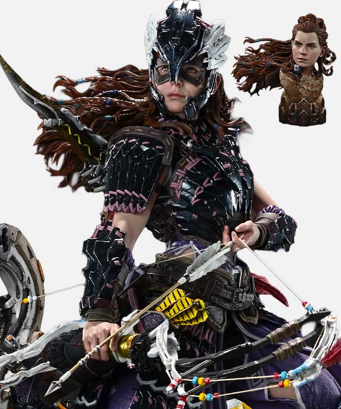 Real Elite Masterline Horizon Forbidden West Aloy Carja Shadow Outfit DX Bonus Version
