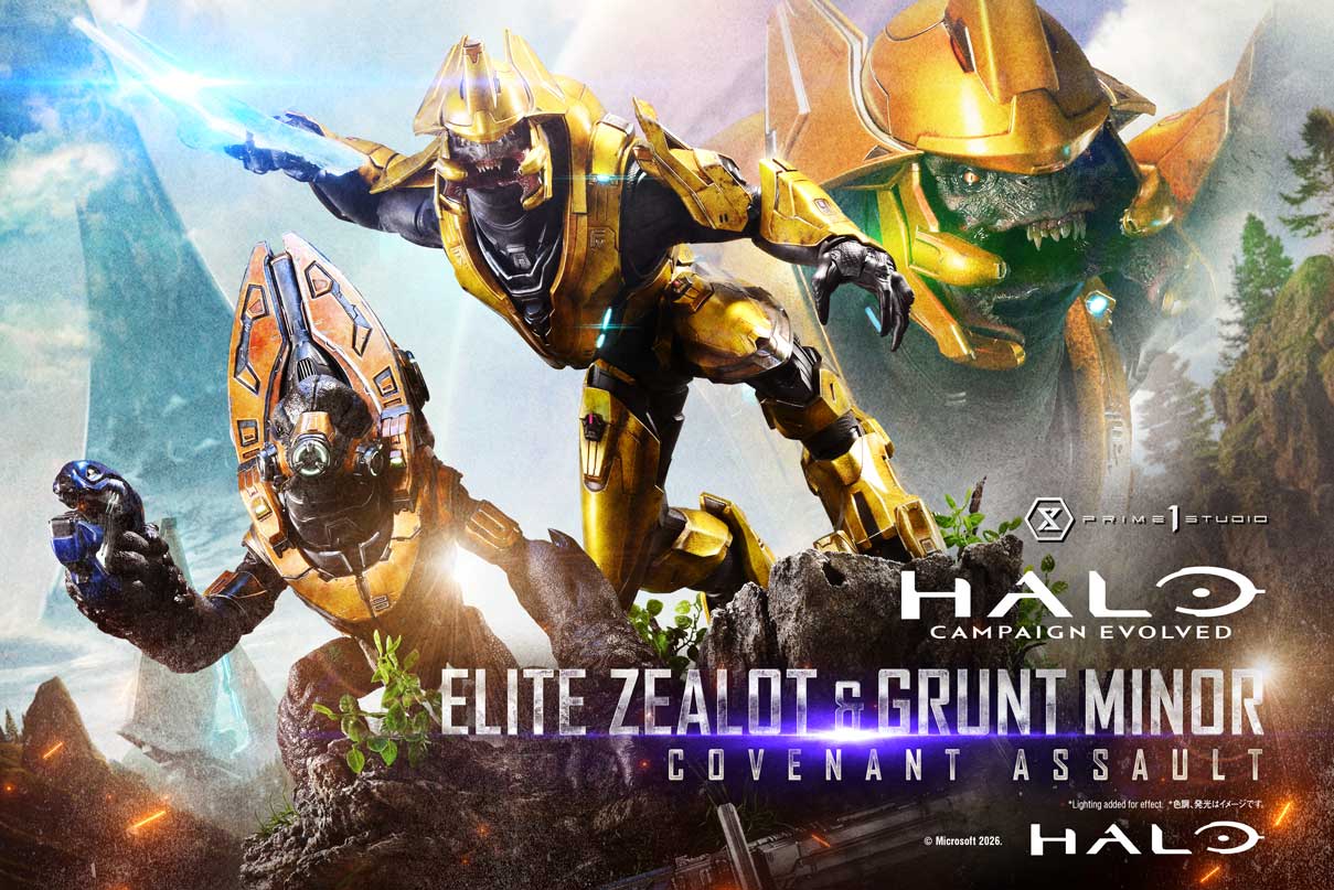 Ultimate Premium Masterline Halo: Campaign Evolved Elite Zealot & Grunt Minor: Covenant Assault Bonus Version