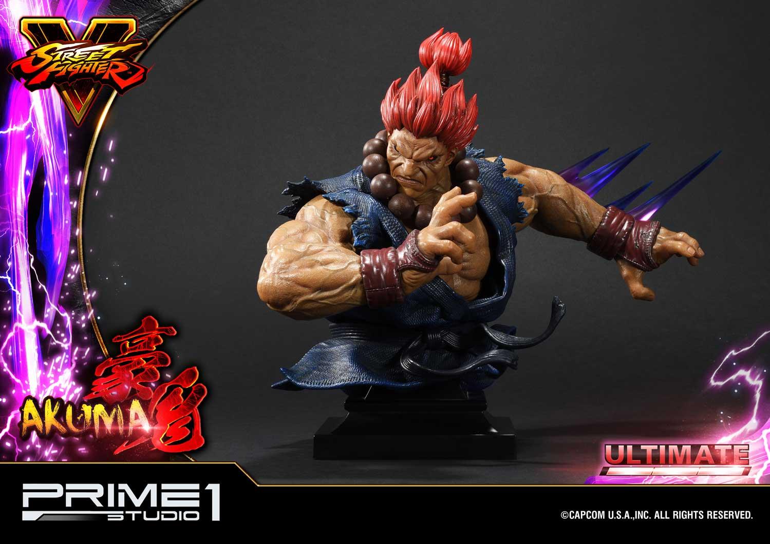 Akuma Street Fighter - Gold Exclusive Statue by PCS