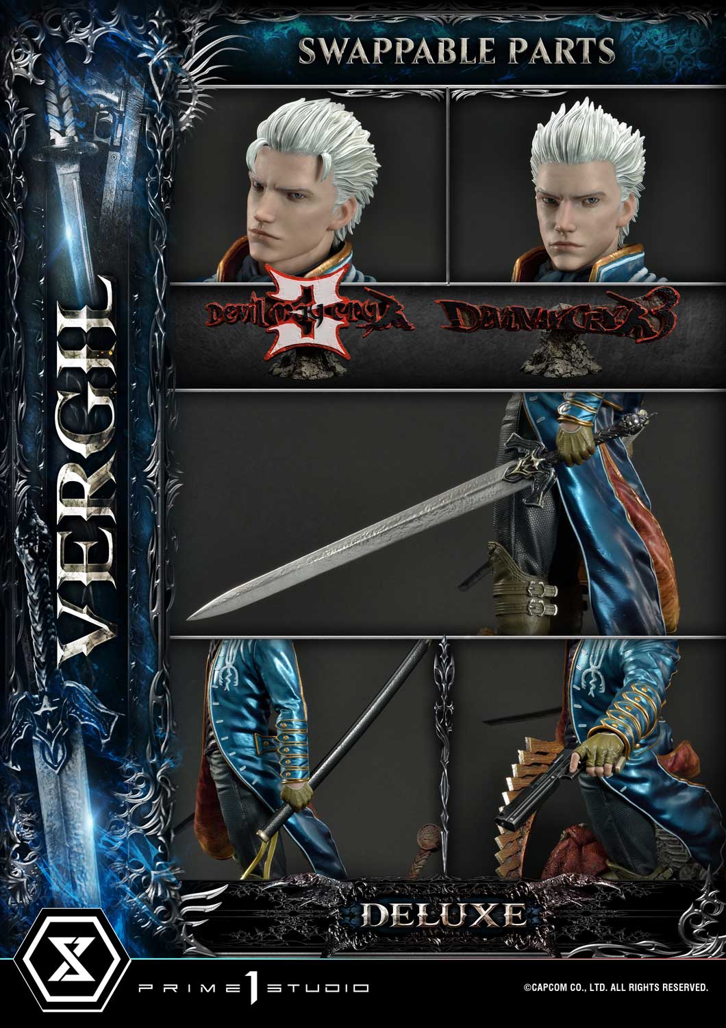 Prime 1 Studios Devil May Cry 3 (Vergil) (Regular Version) 1/4 Scale Statue