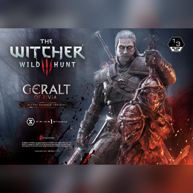 Museum Masterline The Witcher 3: Wild Hunt Geralt of Rivia Battle Damage  Version