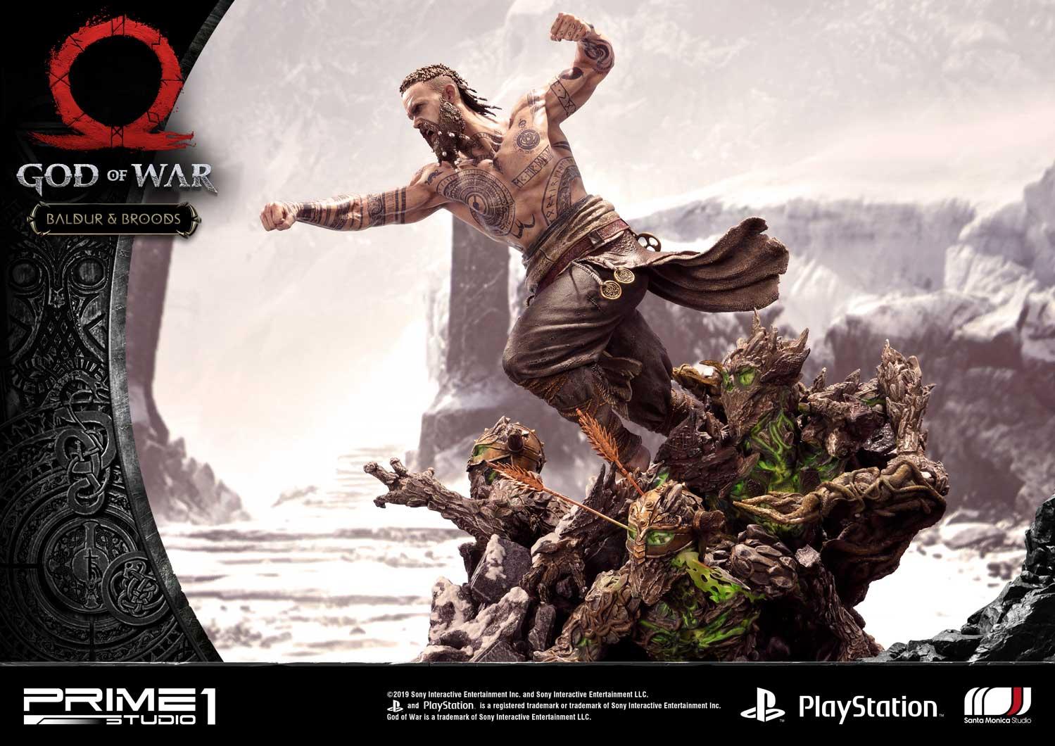 God of War (2018): Baldur & Broods - Statue 62 cm - Prime 1 Studio