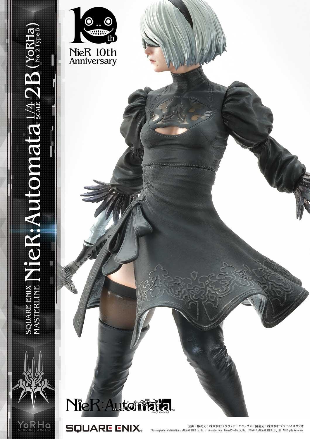 Square Enix Announces New FORM-ISM Figure Line; Opens Pre-Orders For NieR:Automata  2B Figures Where Her Eyes Are Either Covered Or Visible - Noisy Pixel