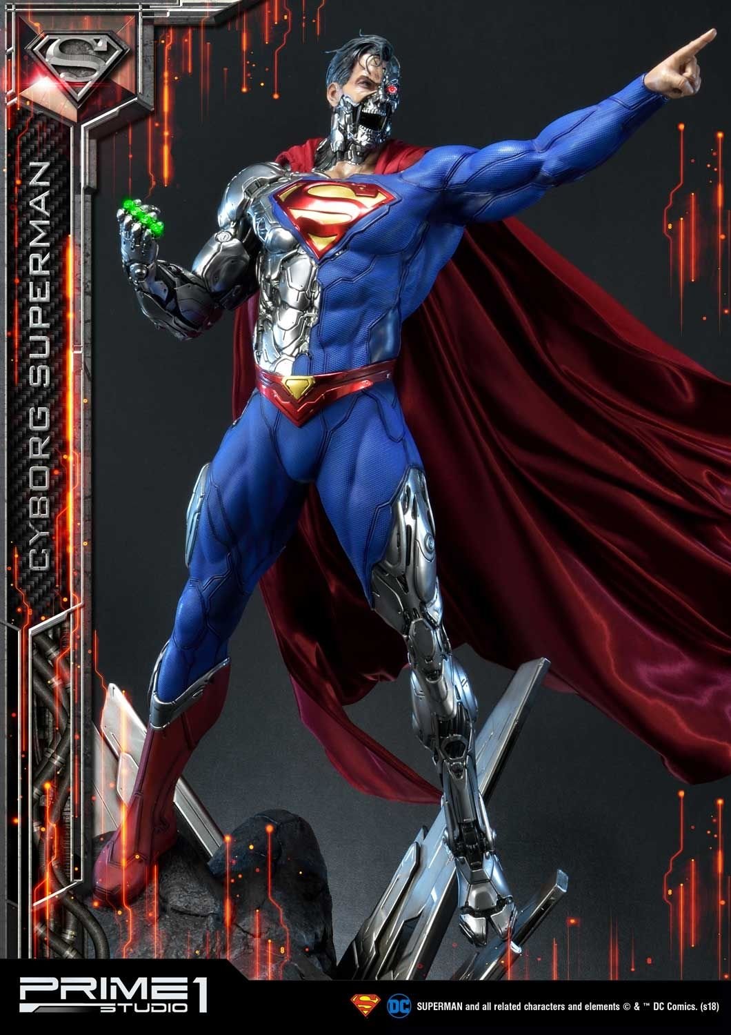 Figurine DC Comics CYBORG SUPERMAN – 9 cm