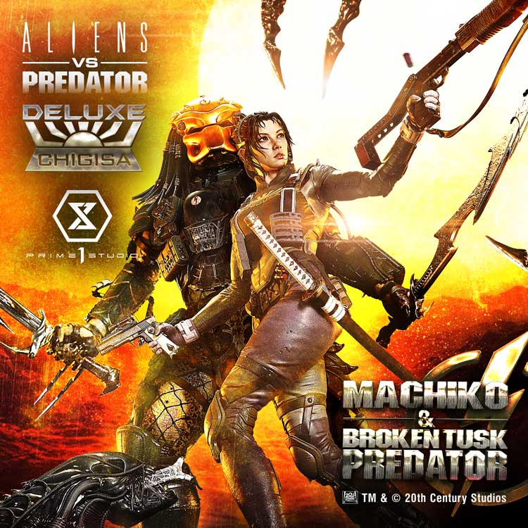 Ultimate Premium Masterline Aliens vs. Predator（Comic） Machiko & Broken Tusk Predator DX Bonus Version