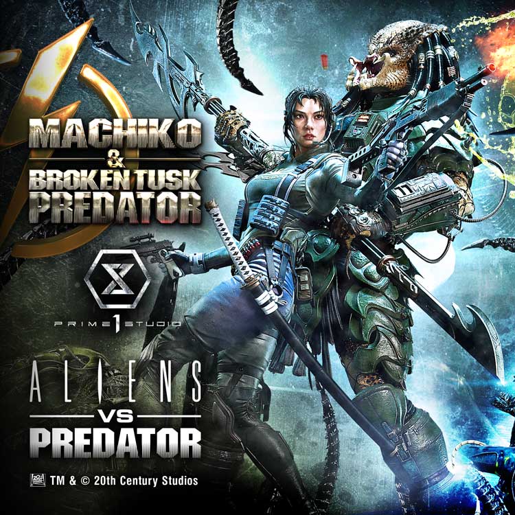 Ultimate Premium Masterline Aliens vs. Predator（Comic） Machiko & Broken Tusk Predator