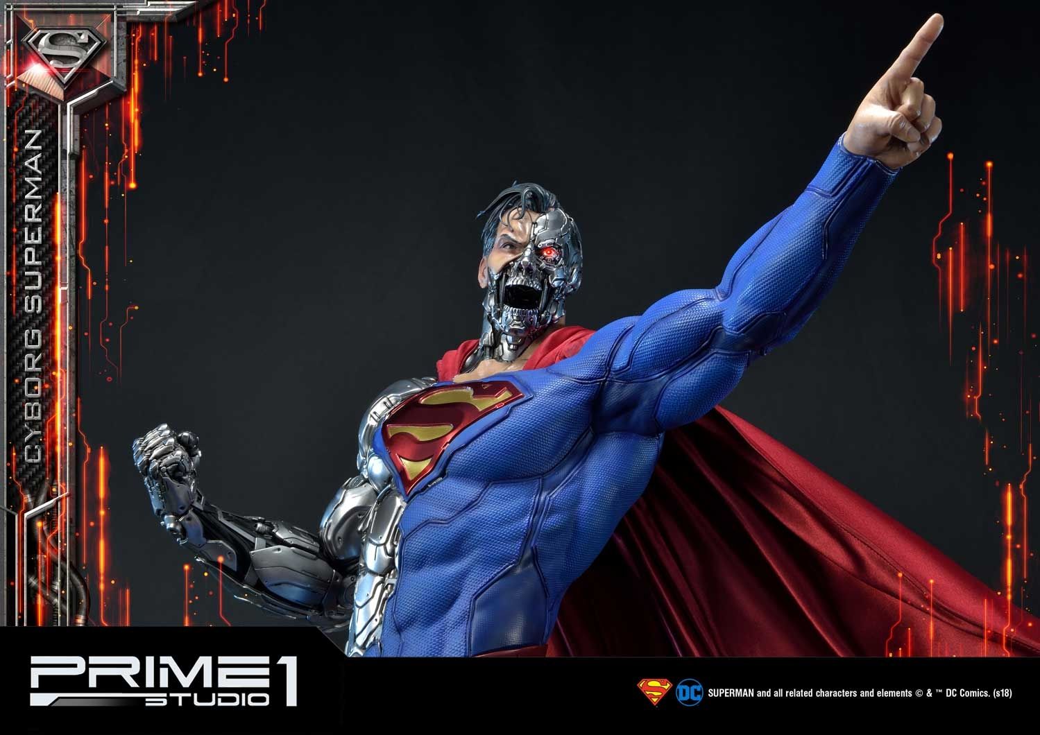 Figurine DC Comics CYBORG SUPERMAN – 9 cm